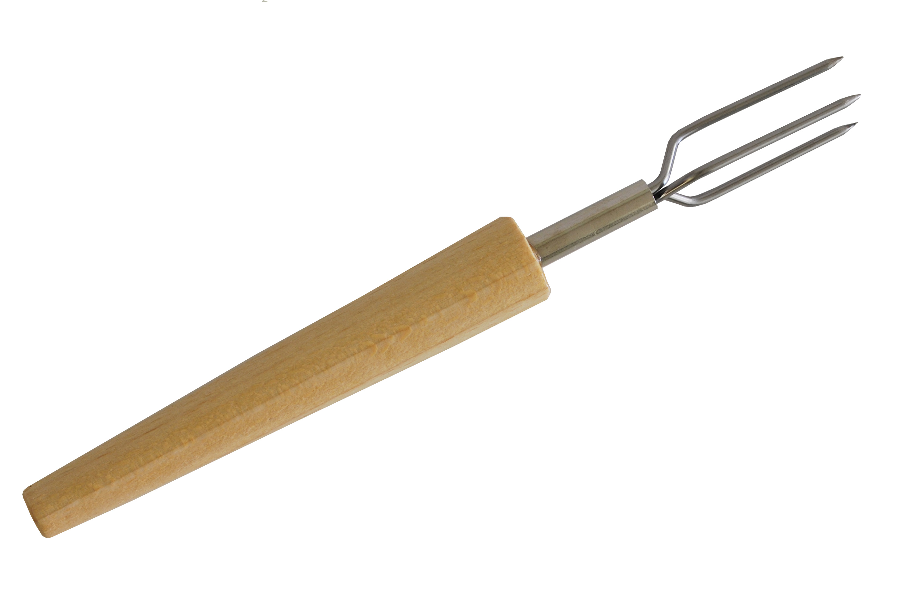 Garnitur 6 Kartoffelgabeln aus Buche hell Besteck, Gabel, Dolch, Messer, Waffe