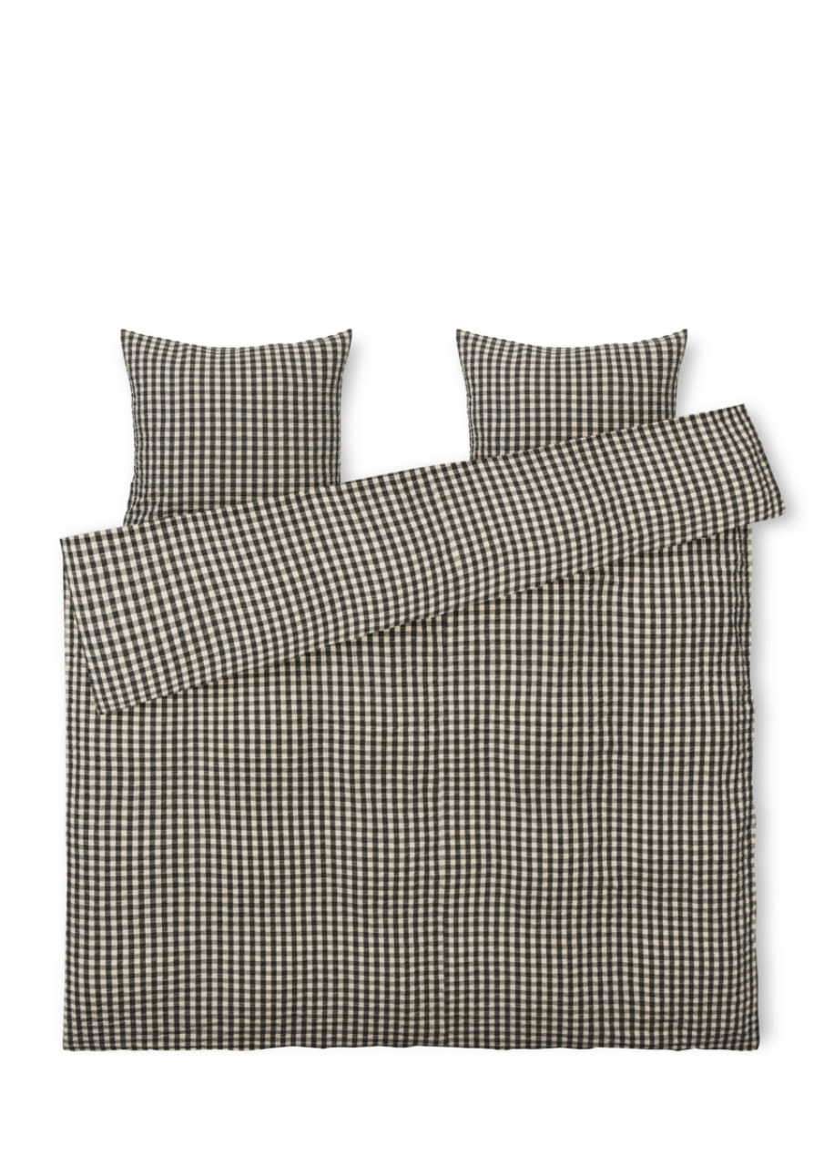 Bæk&Bølge Bettwäsche DK, 200x220cm, Schwarz/Sand