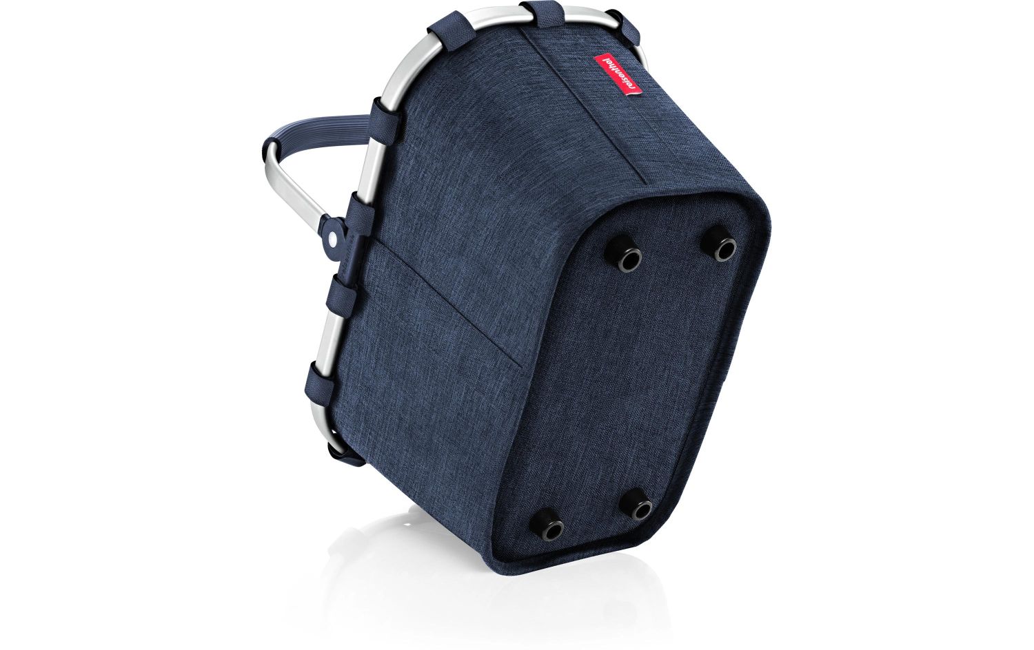 Rucksack, Hinterkoffer, Stofftasche, Navy Blau, Rollenloser Koffer