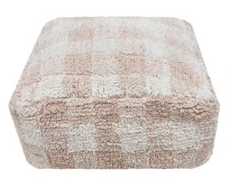 Pouf Vichy Rose