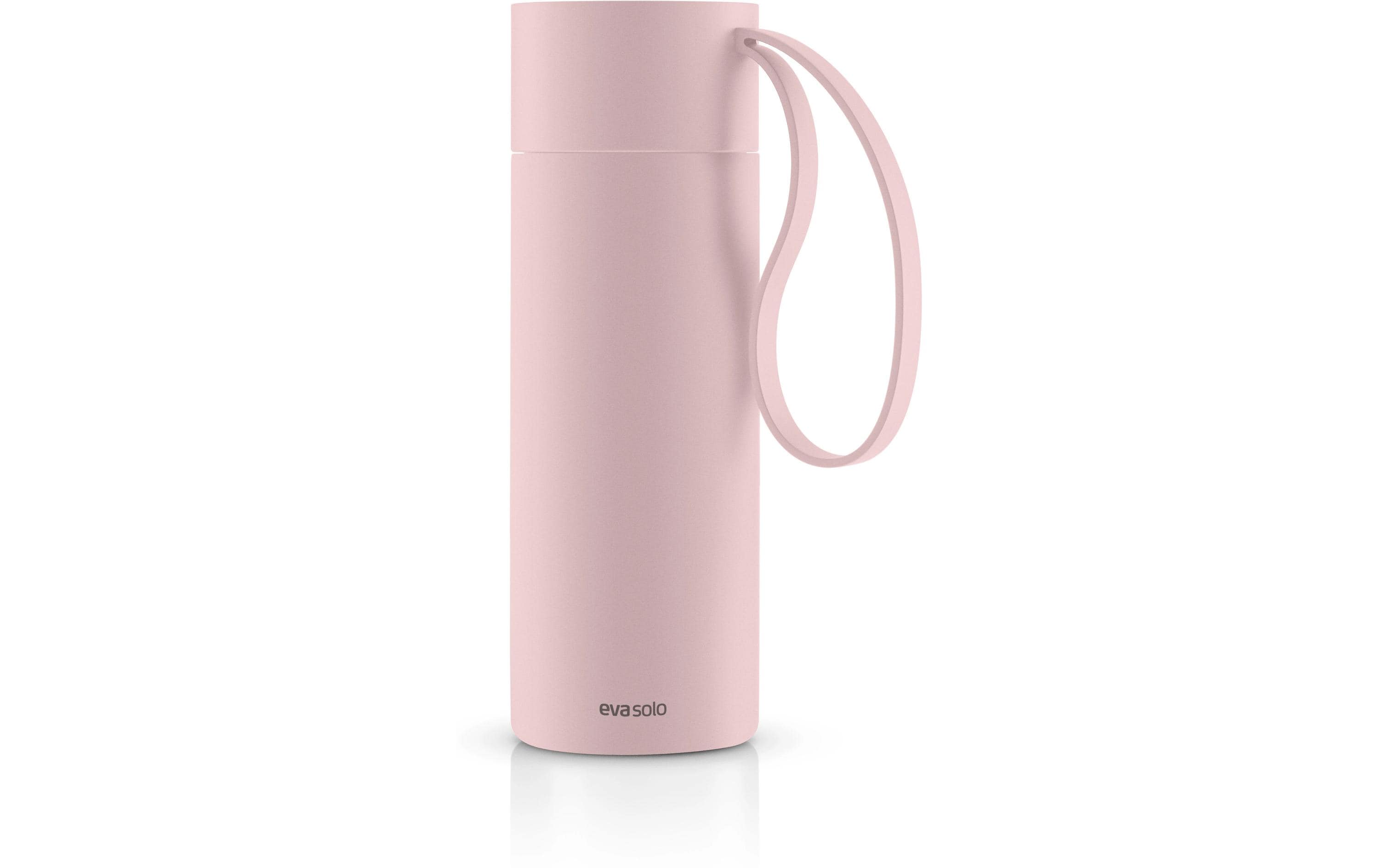 Trinkflasche, Isolierflasche, Rosa, Halter/Griff, Polymermaterial