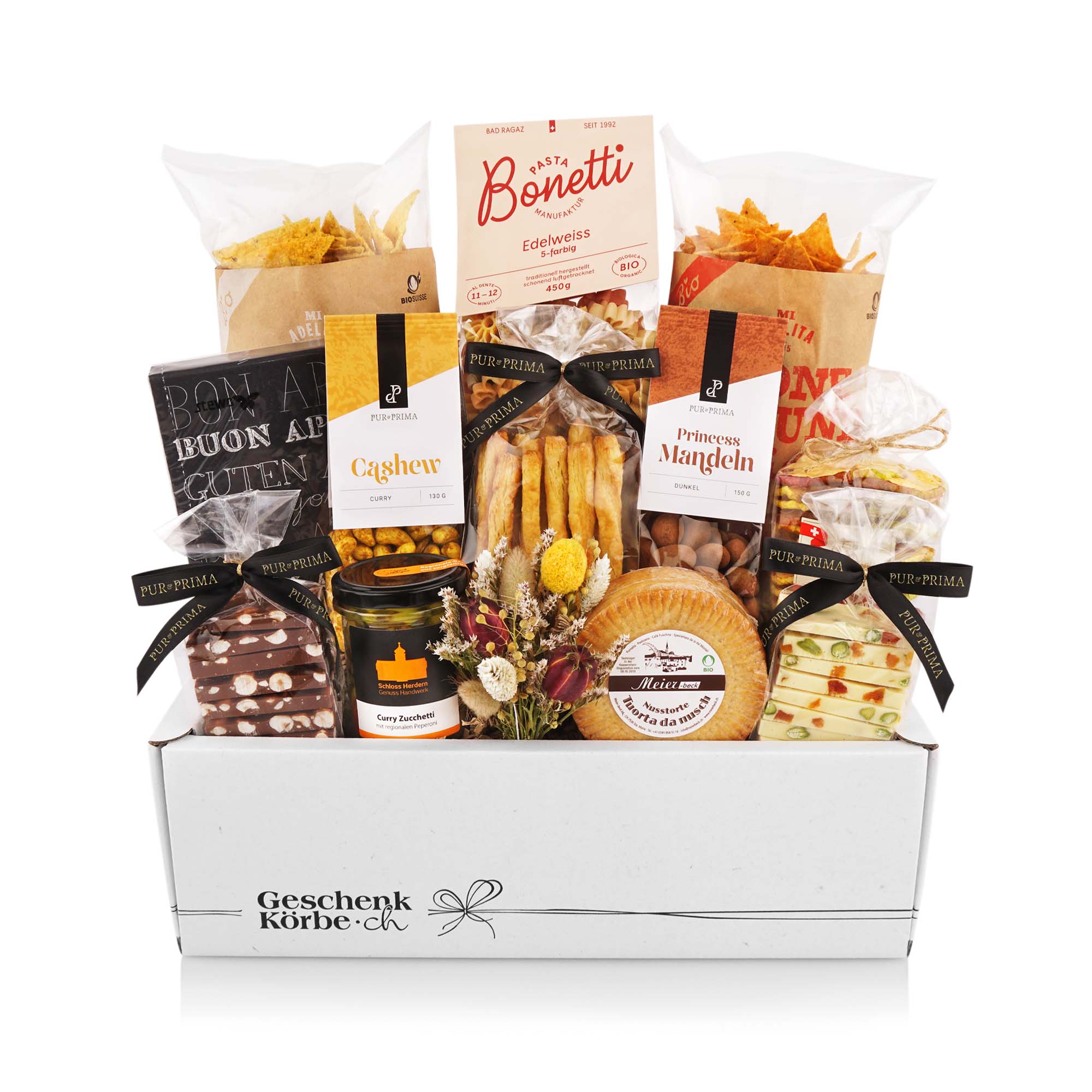 Geschenkkorb "Schweizerkorb Deluxe" Essen, Mittagessen, Mahlzeit