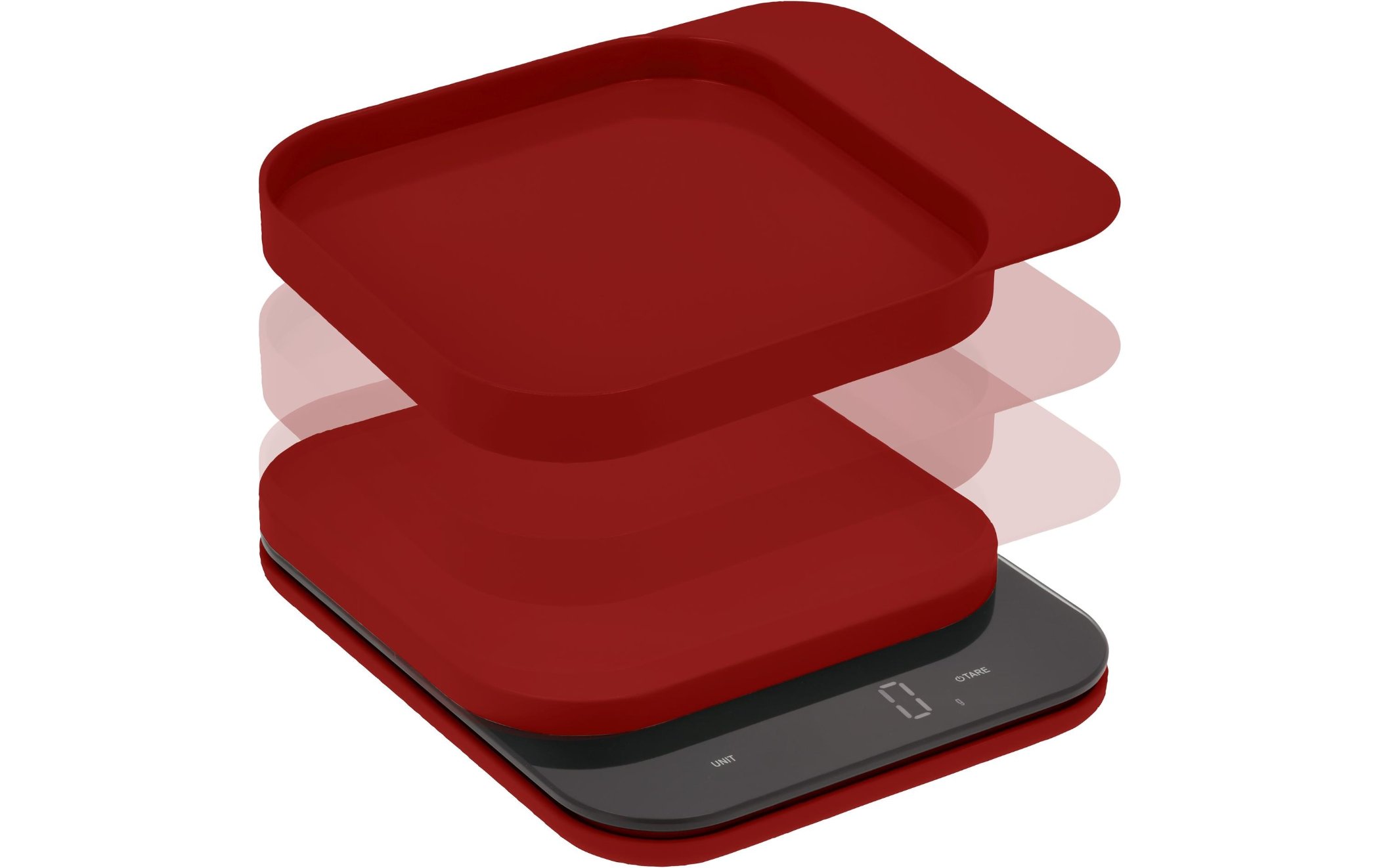 Schale, Küchenwaage, Rot, Silikon, Messschale