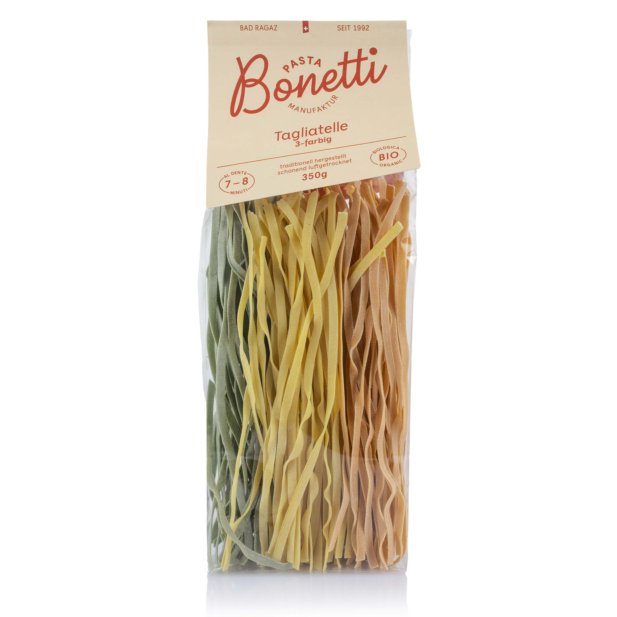 Bio Tagliatelle 3-farbig, 350g