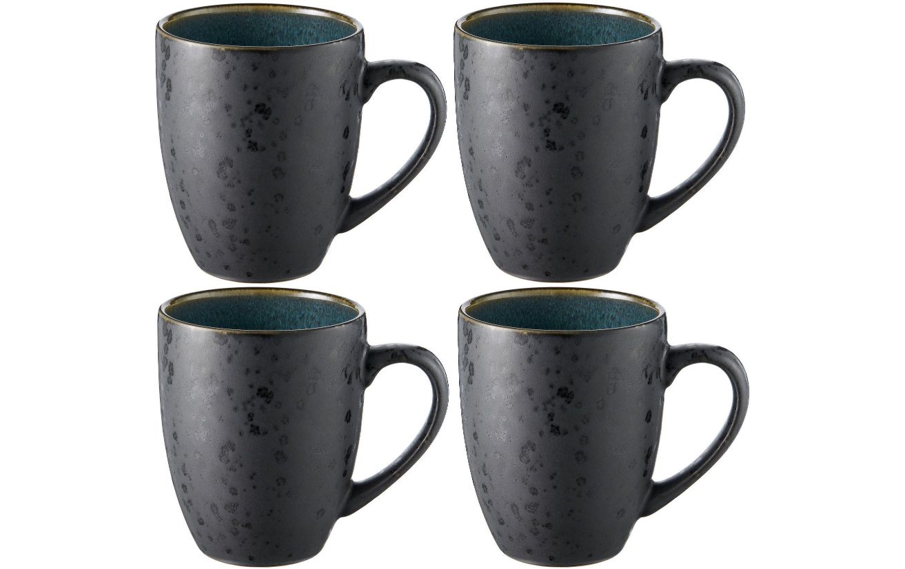 Kaffeebecher, Tassen-Set, Keramikbecher, Dunkelgrau, ungewöhnliche Muster