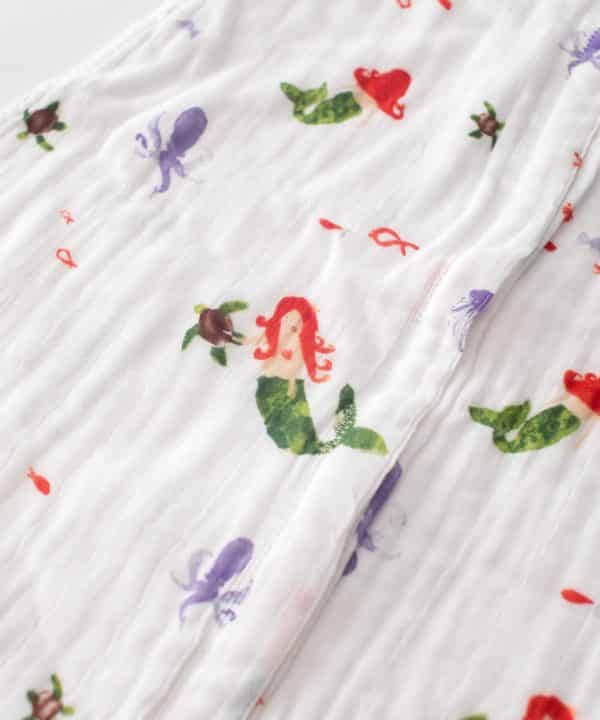 Cotton Muslin Sleeping Bag Gr. S -Mermaid