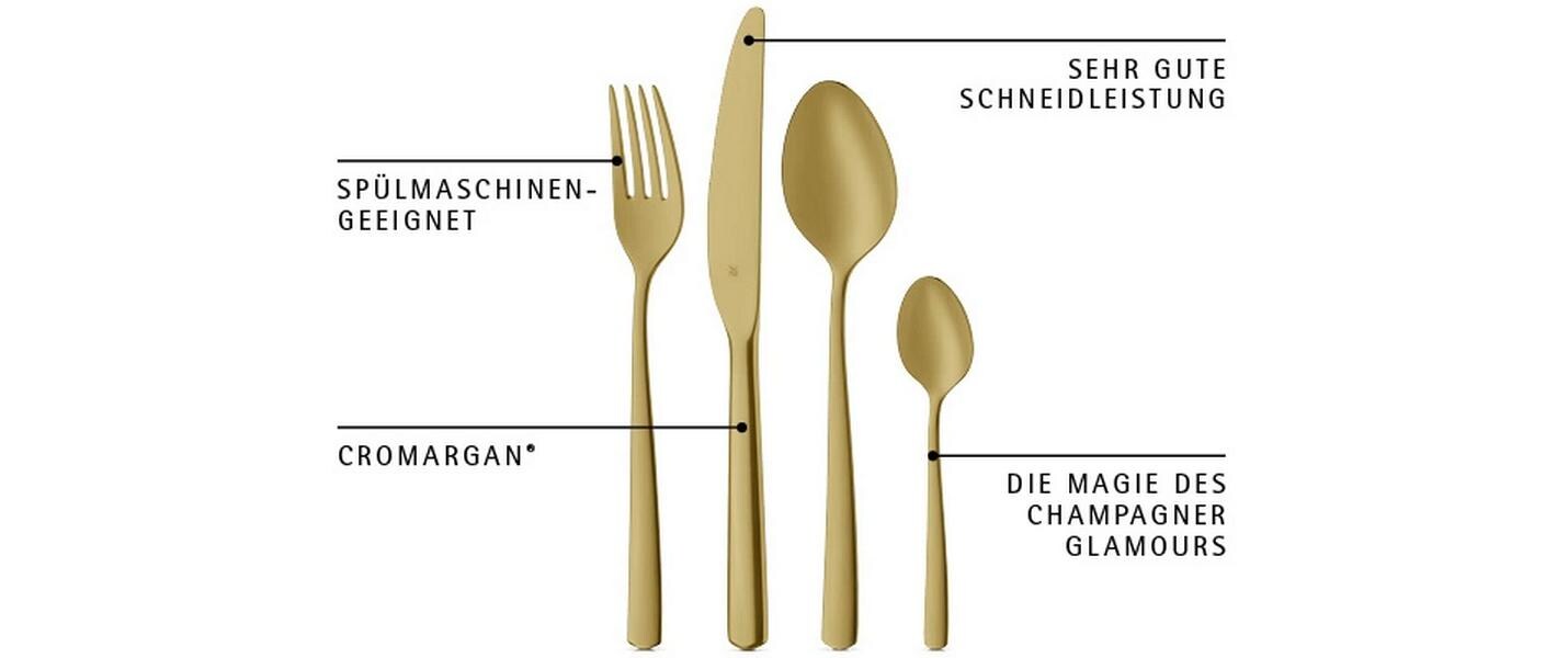 WMF Besteckset Boston Champagner Gold