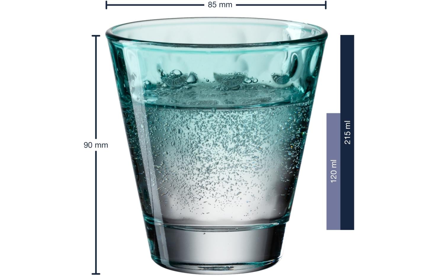 Leonardo Trinkglas Optic Pastell, mint, 215ml