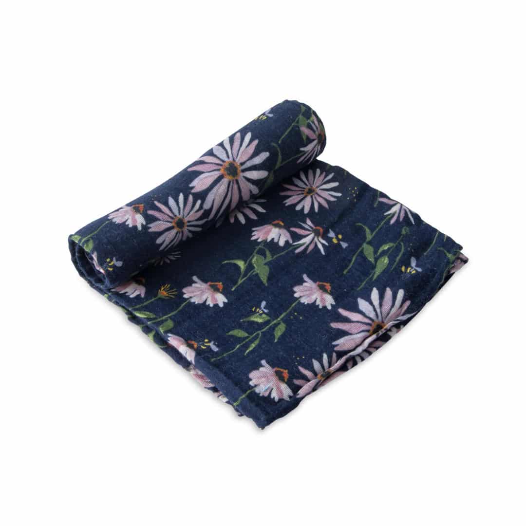 Cotton Muslin Quilt - Dark Coneflower