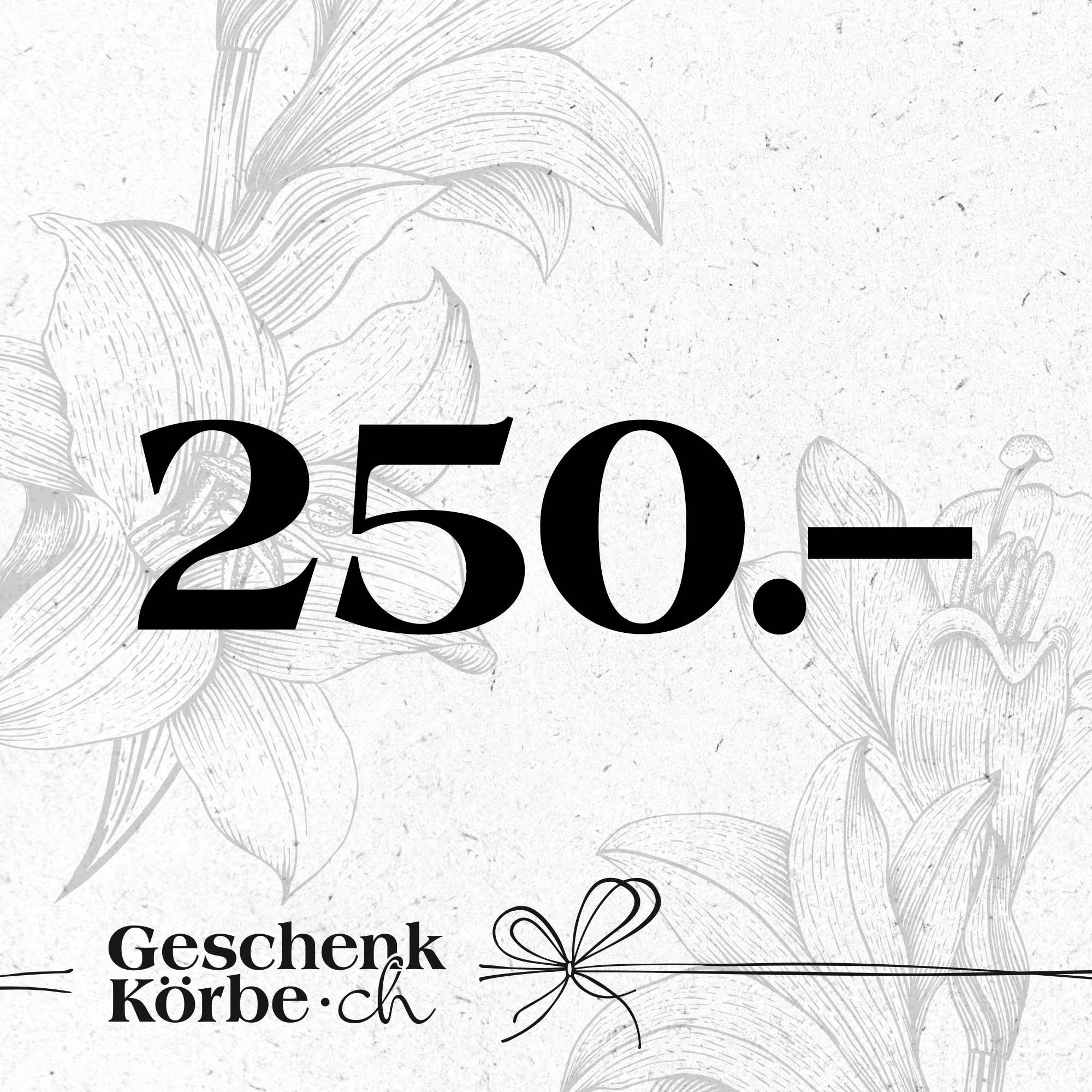 Geschenk, Gutschein, Präsentation, 250.-, Dekorativ