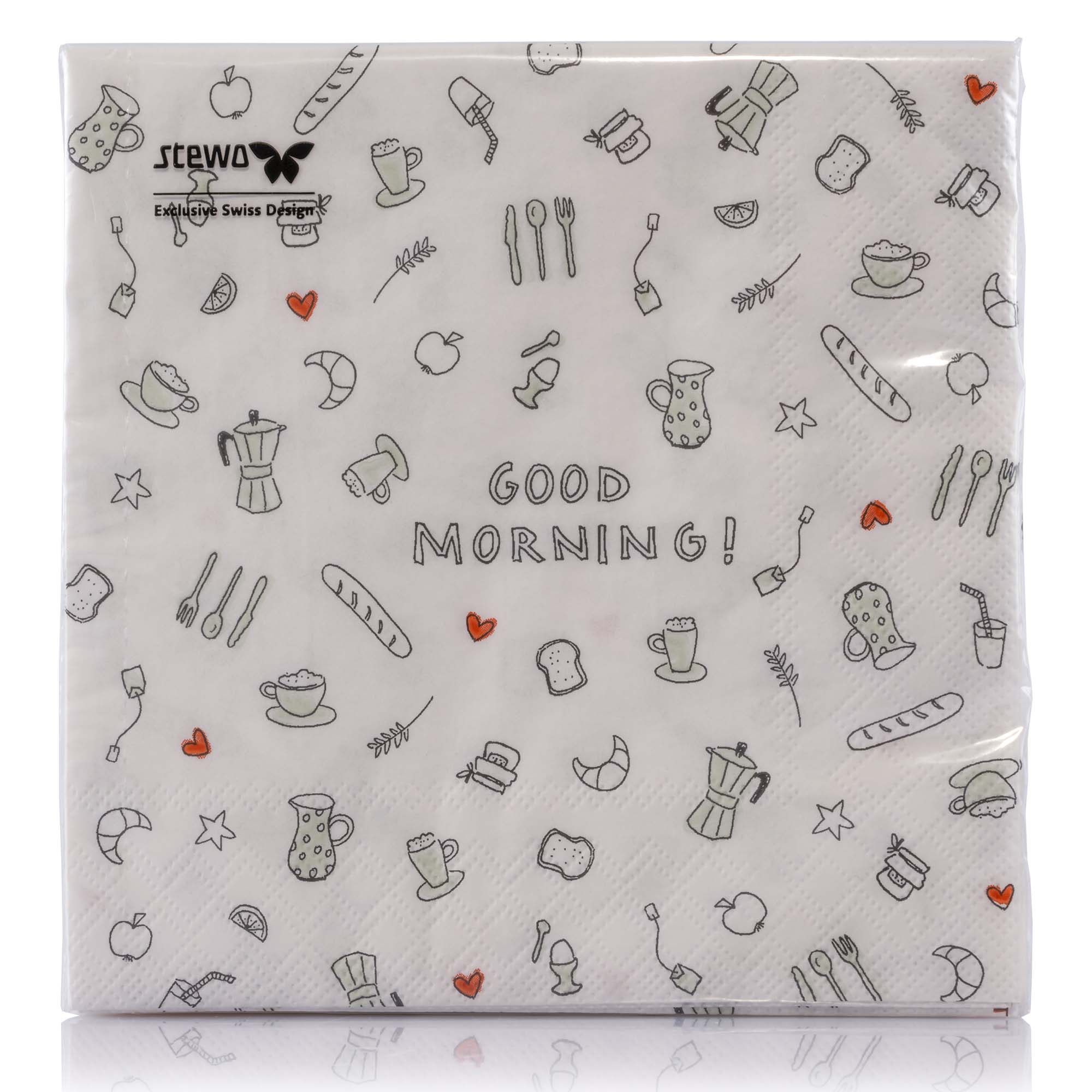 Serviette "Good Morning", 20Stk. Serviette "Good Morning", 20Stk.