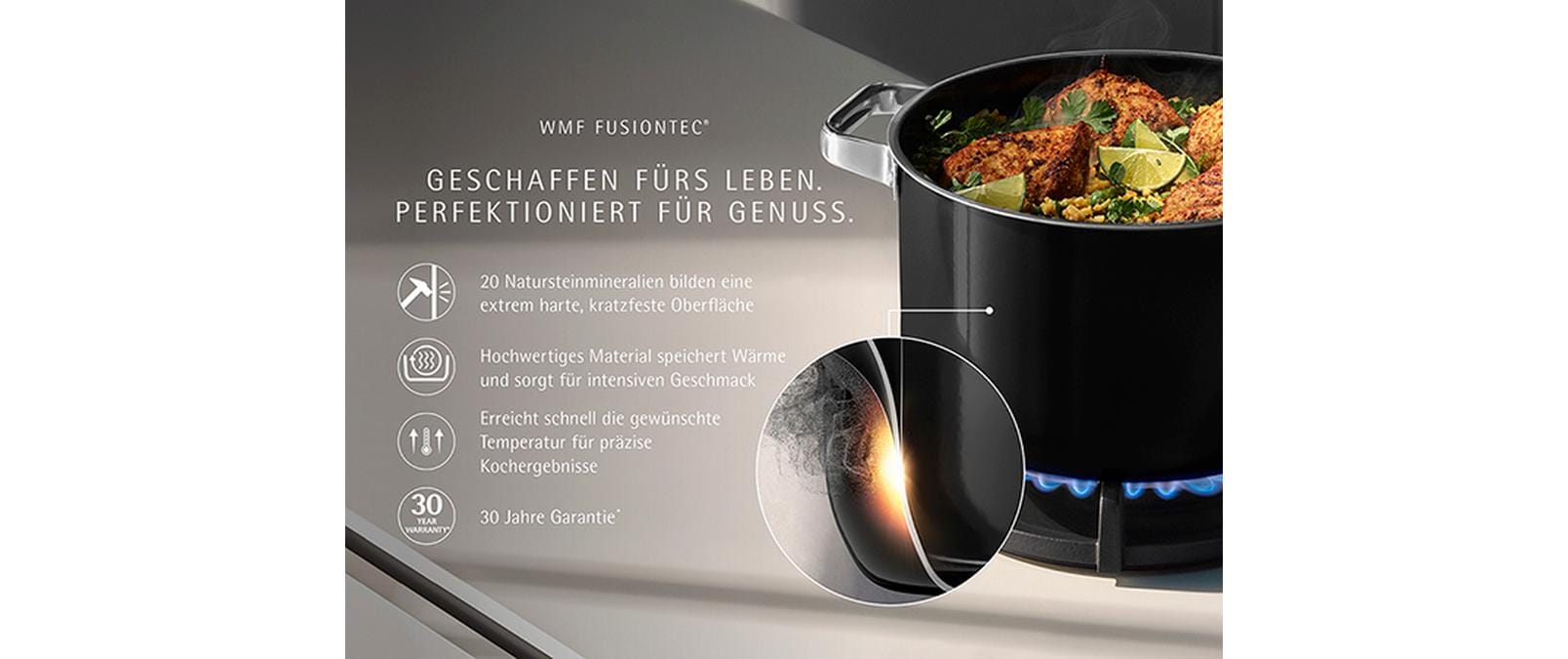 Kochtopf, Edelstahl, Induktionsgeeignet, Pfannenbodenkonstruktion, Gebrauchsanleitung, kochtopf, induktion, edelstahl, schwarz, garantie