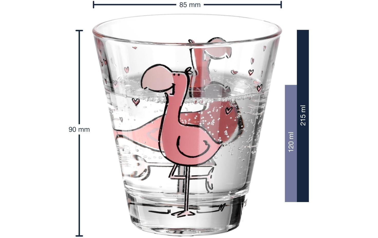 Leonardo Trinkglas Bambini 215ml Flamingo