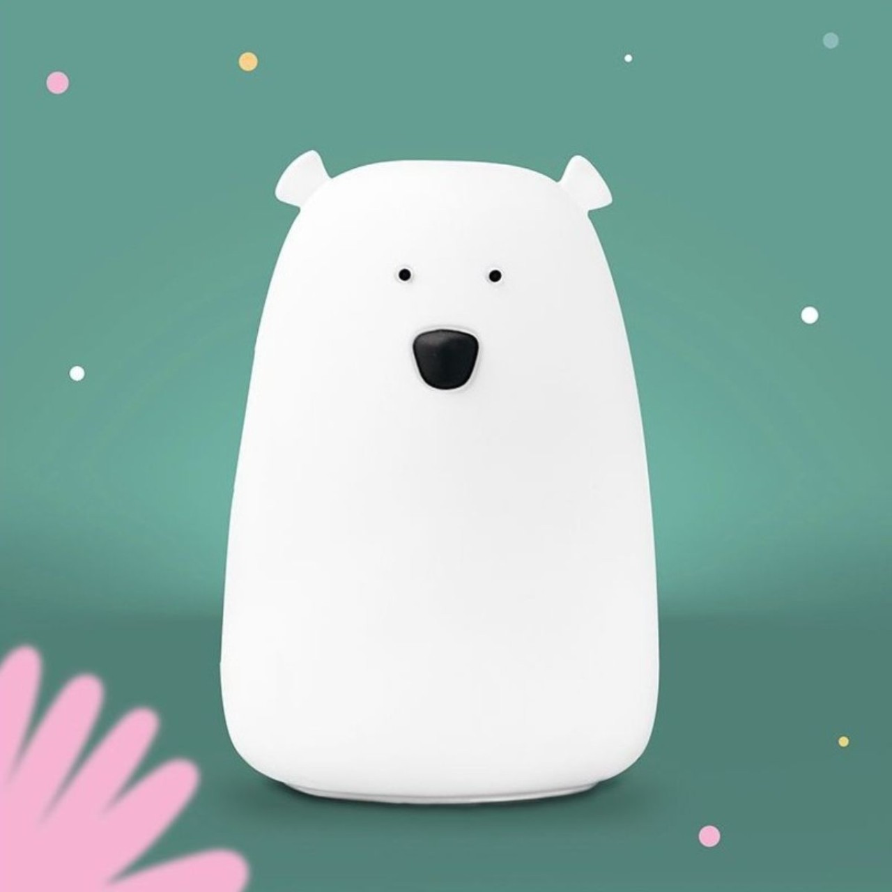 polarer bär, weiße figur, Spielzeug, weiche Skulptur, minimalistisches design