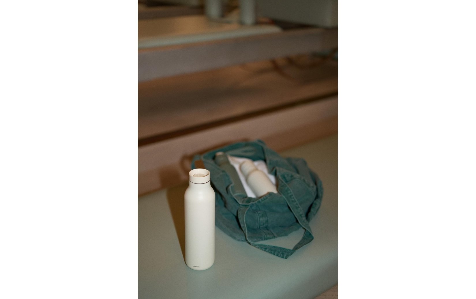 Flasche, Kunststoff, Weiß, Wiederverwendbar, Beutel