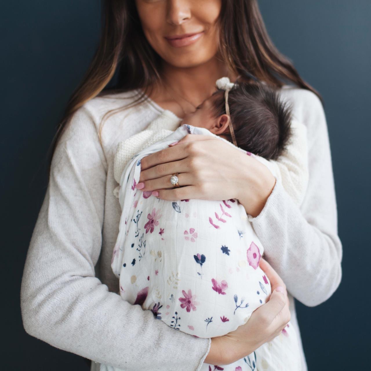 Baumwoll-Muslin Swaddle, Fairy Gardens Person, Umarmen