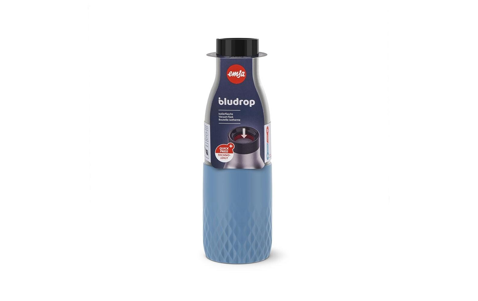 Emsa Bluedrop Trinkflasche 0.5 L Aqua Blue