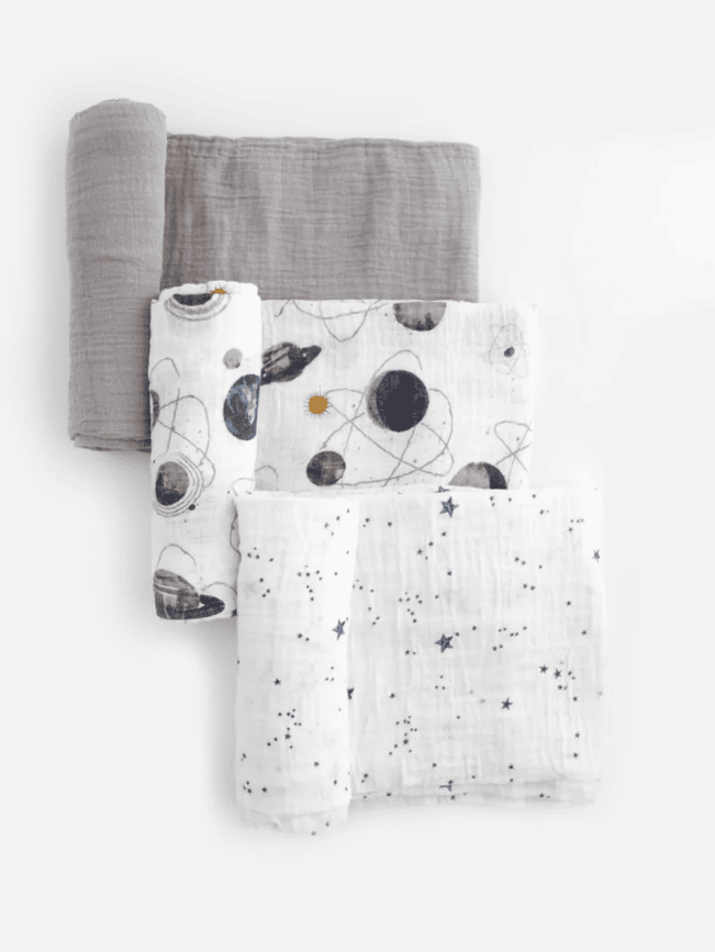 Cotton Muslin Swaddle 3 Pack - Planetary 2