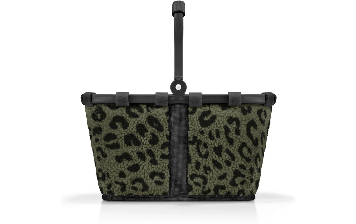 Leopardmuster, Felloptik, Tragetasche, Reisetasche, Korb