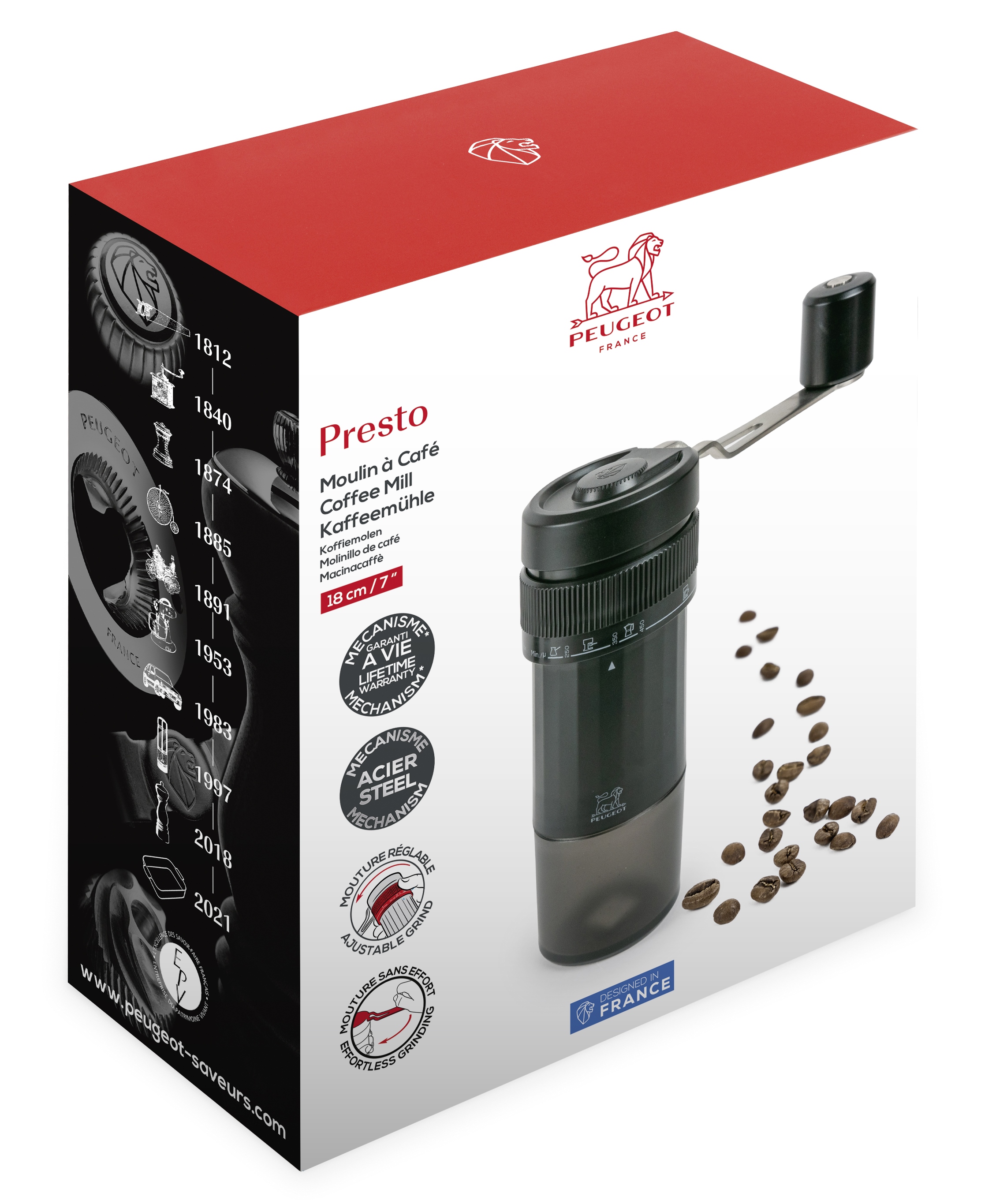 PRESTO Kaffeemühle Acryl 17 cm