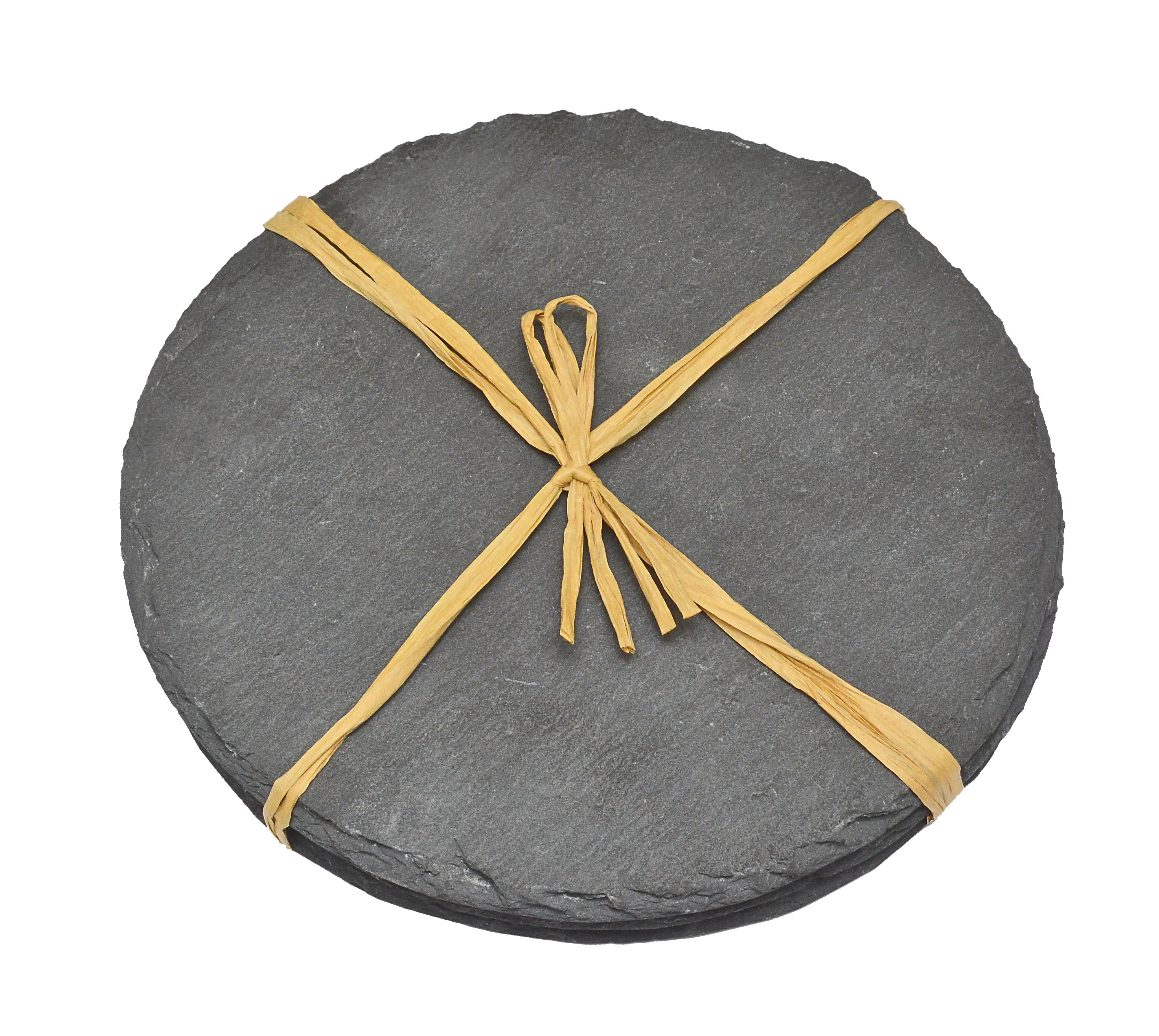 Glasuntersetzter 3er Set aus Schiefer 200 mm