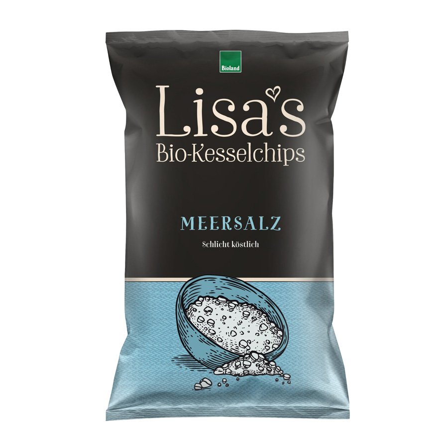 Lisa's Chips Bio Meersalz, 125g