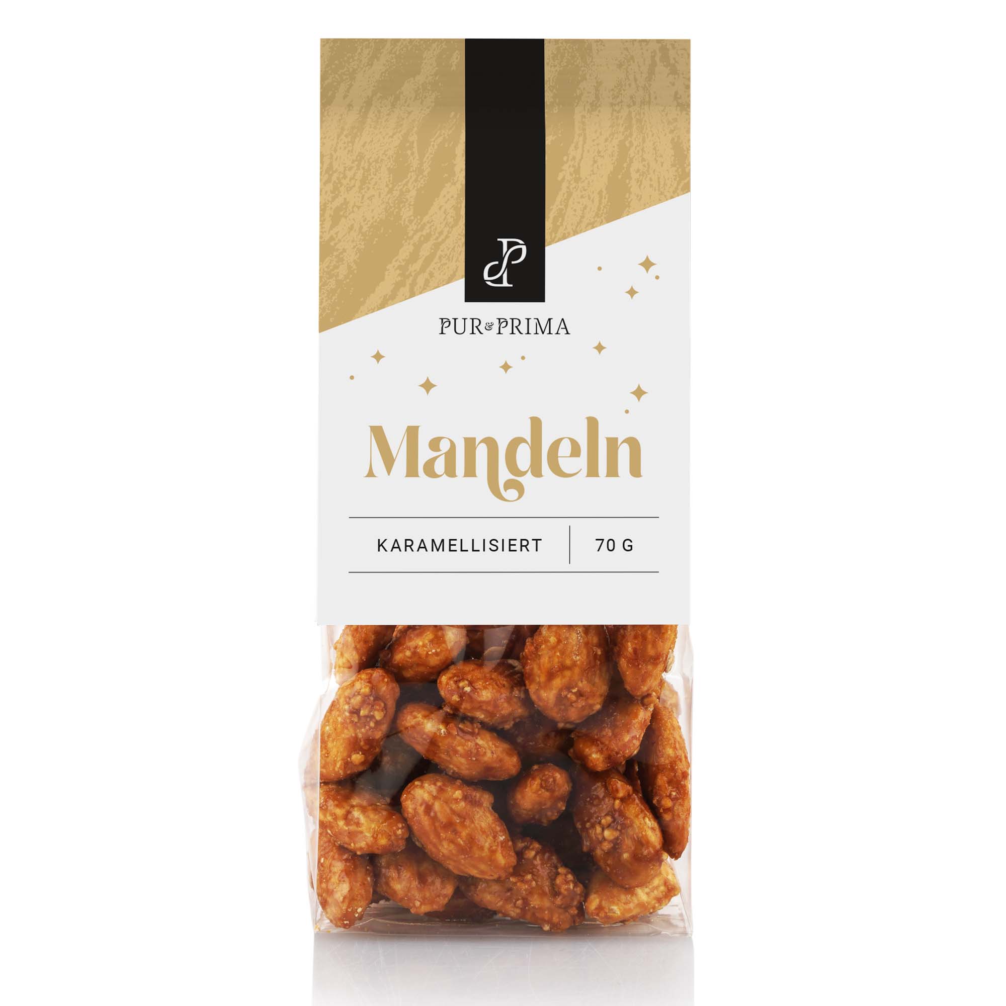 Mandeln Karamellisiert, 70g Essen, Nuss, Produzieren, Gemüse, Visitenkarte