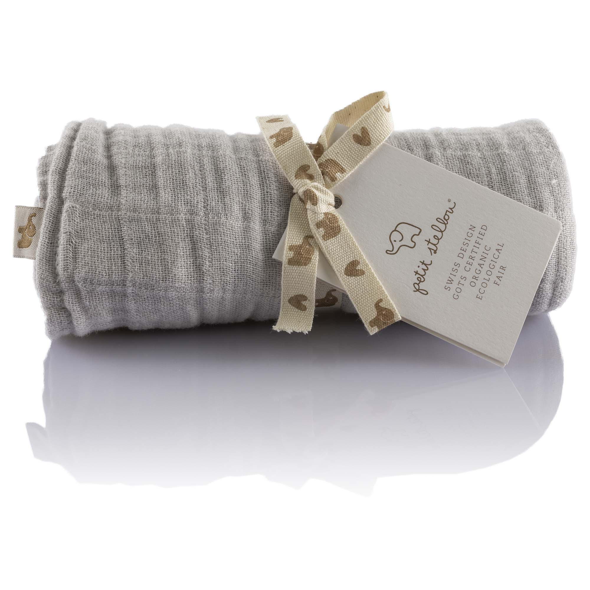 Petit Stellou Kuscheltuch "Nooshi Moonshine", 65cm x 65cm
