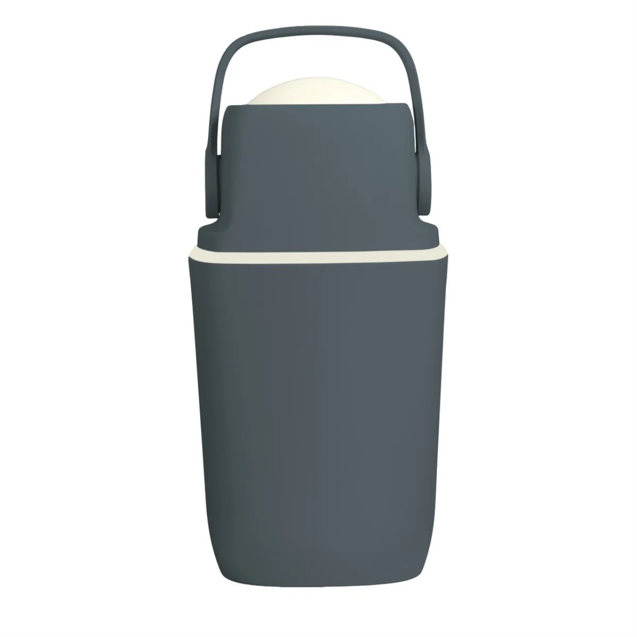 trageflasche, isolierterbecher, kühlbehälter, dunkelgrau, grifflade