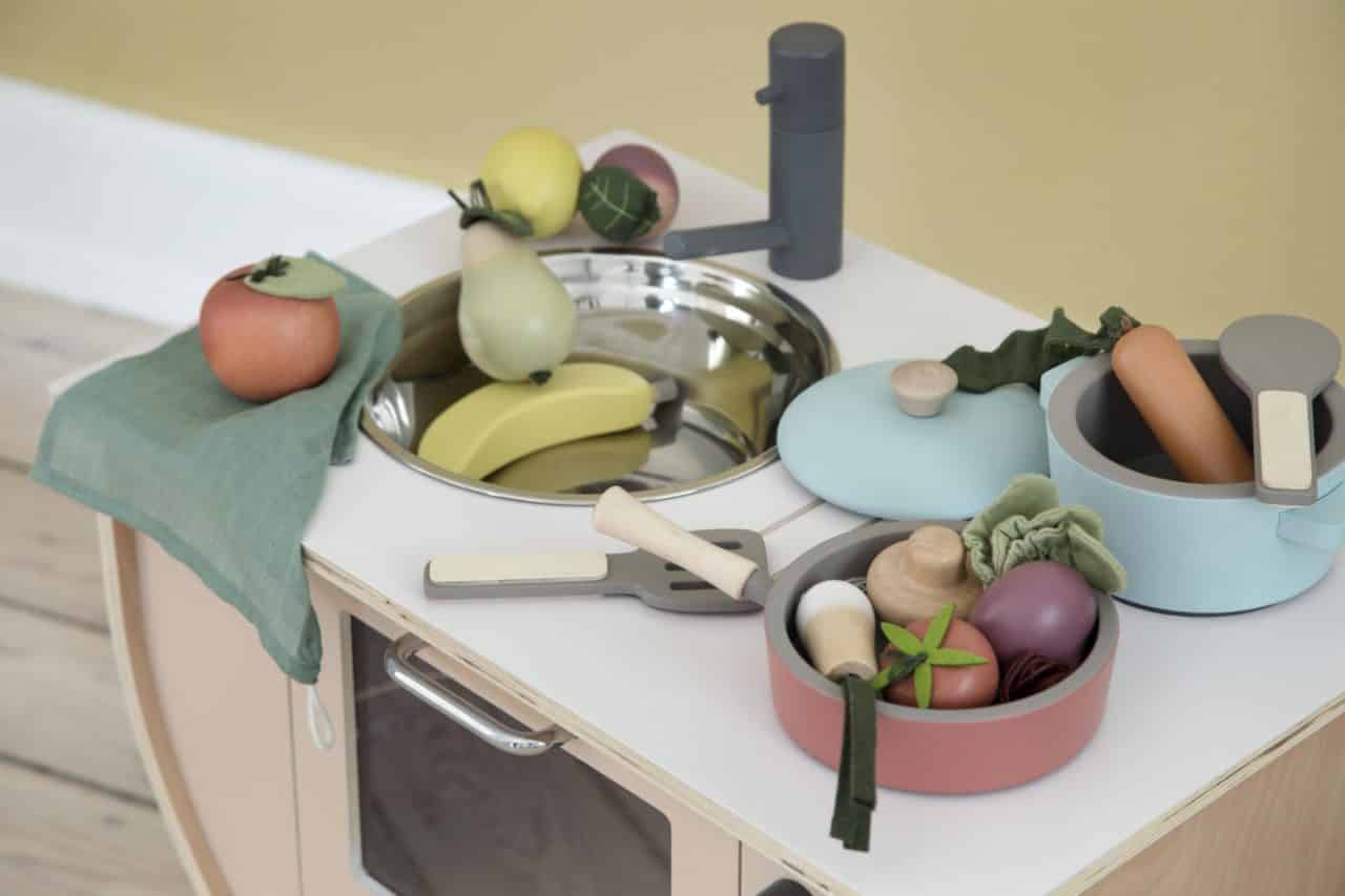 Kinder Küchengeräte-Set, warm grey