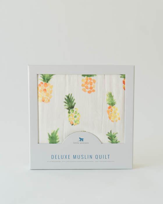 Deluxe Muslin Quilt - Pineapple