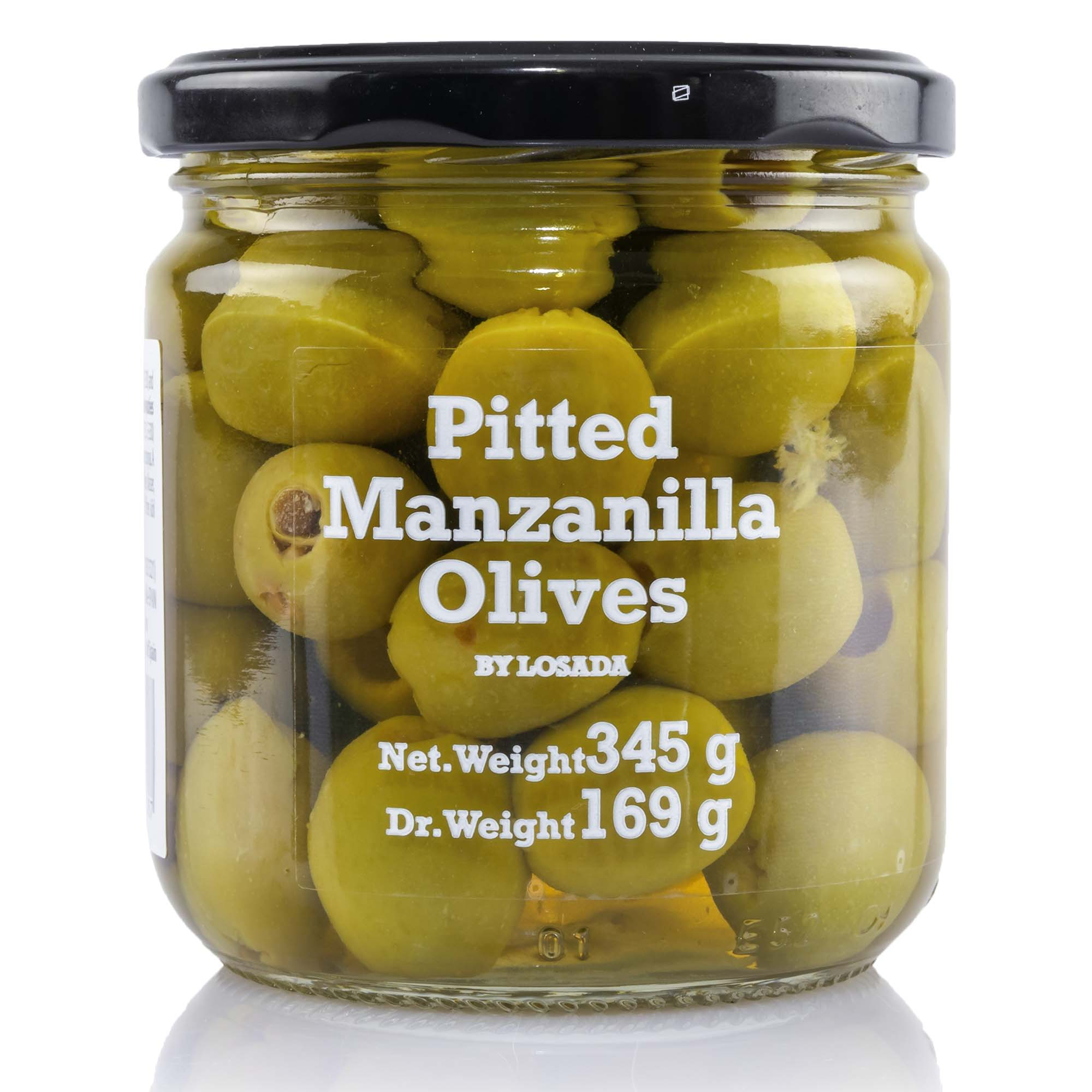 Oliven Manzanilla ohne Stein, im Glas 198g