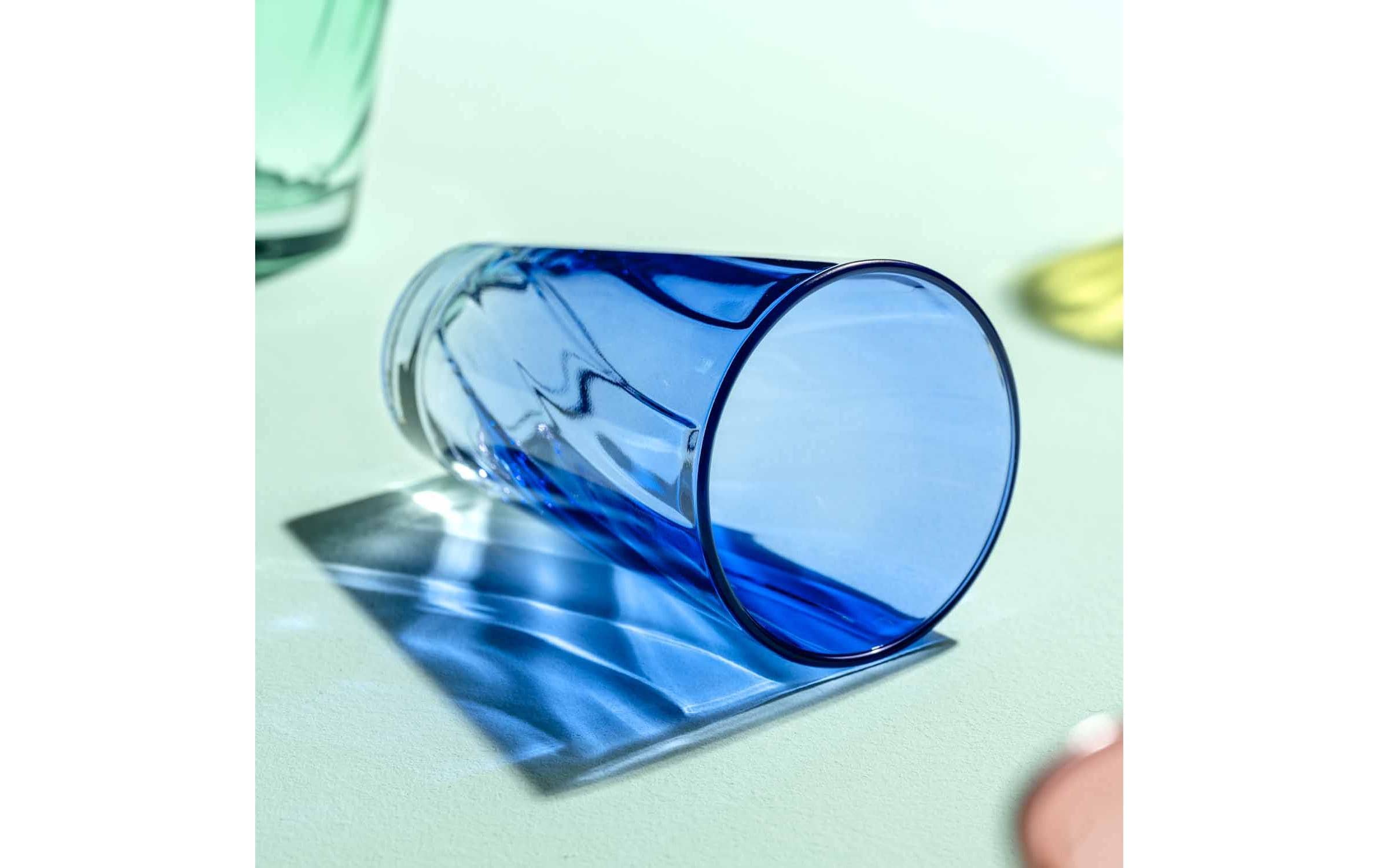 Leonardo Trinkglas Twist, 300ml blau