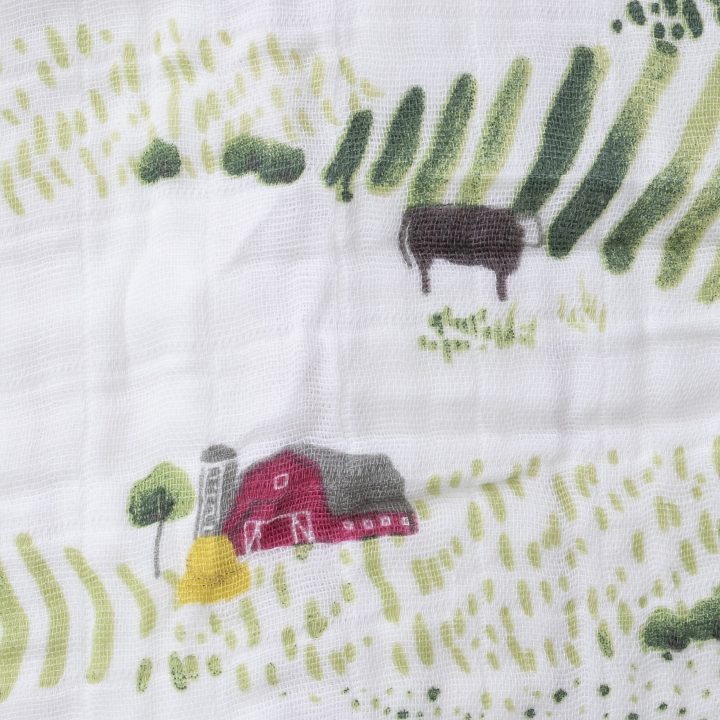 Big Kid Cotton Muslin Quilt - Rolling Hills Big Kid Cotton Muslin Quilt - Rolling Hills