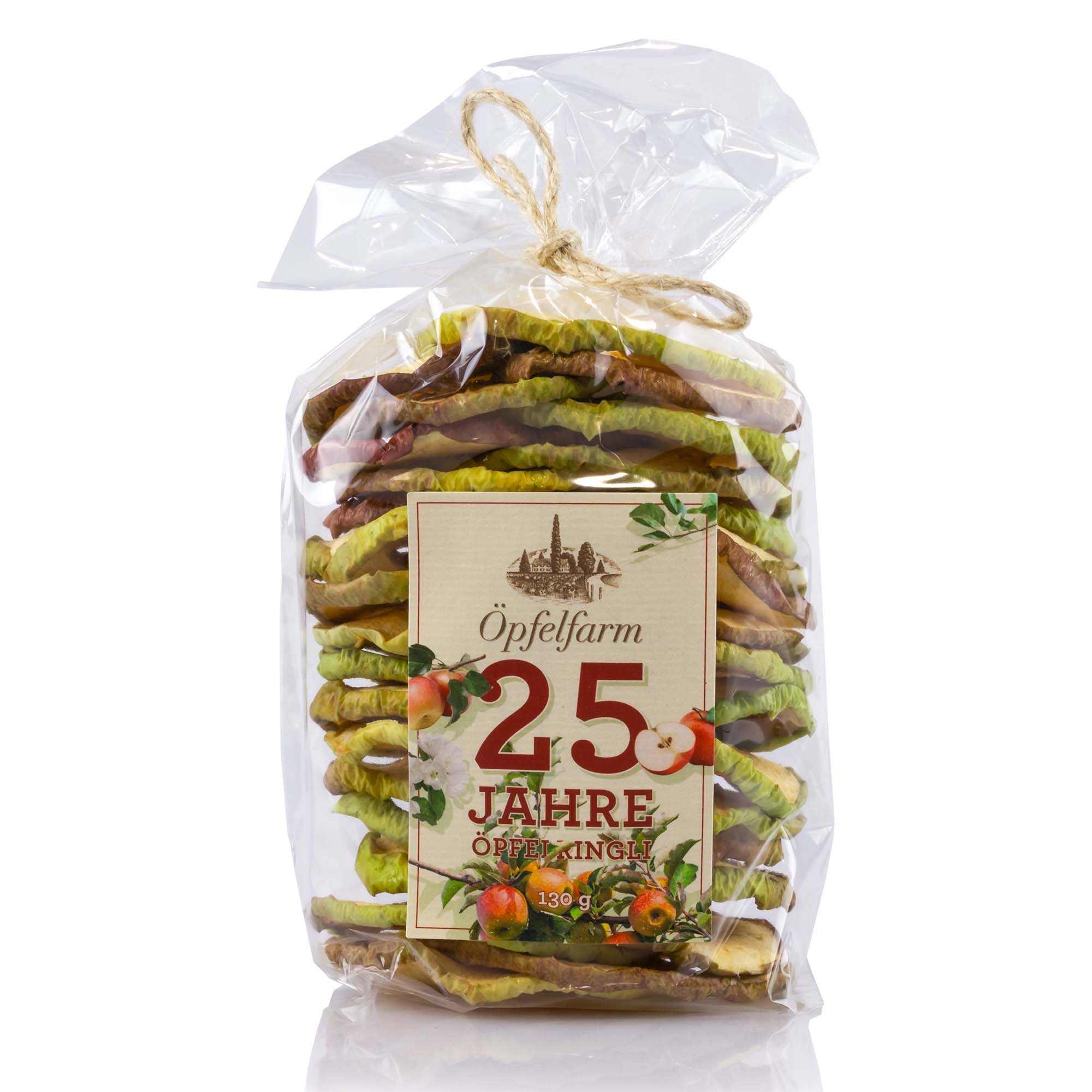 Öpfelringli getrocknet mit Schale, 110g