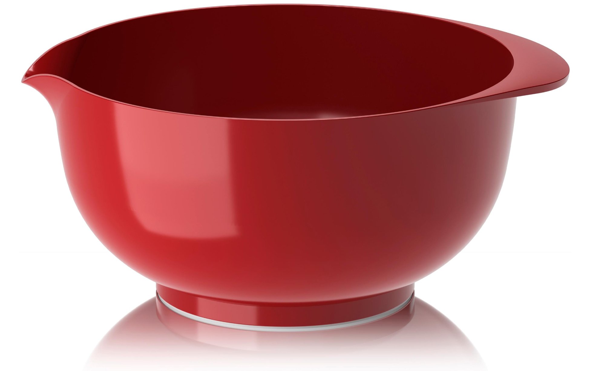 Schüssel, roter Behälter, Küchenschüssel, rote Lackierung, Spiegelebene Randkante