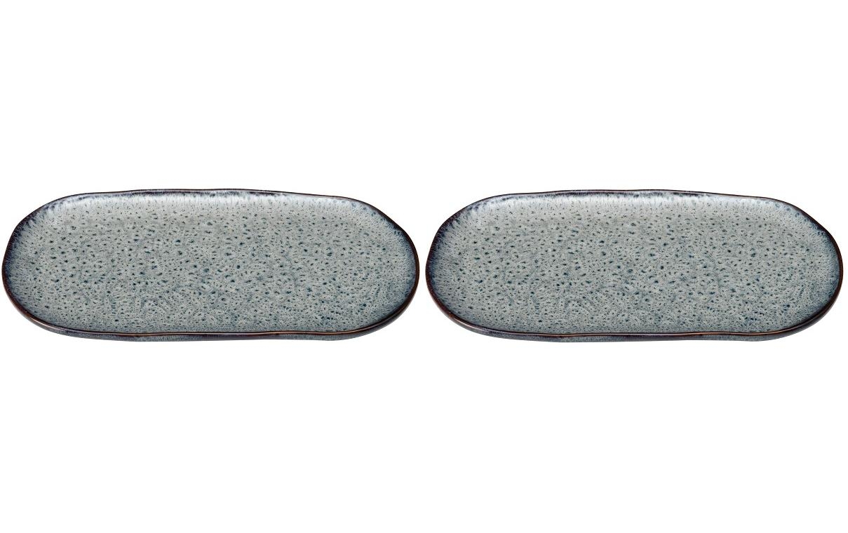 Leonardo Servierplatte Matera 32x18cm grau