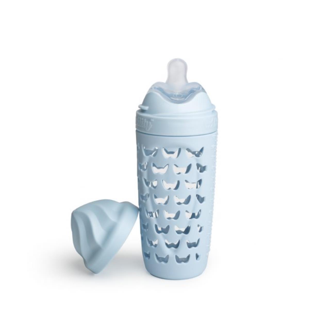 Hero Eco Bottle - Glasfläschchen hellblau