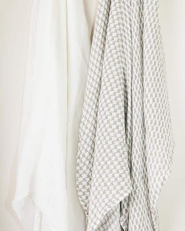 Deluxe Muslin Swaddle 2 Pack - Houndstooth Deluxe Muslin Swaddle 2 Pack - Houndstooth