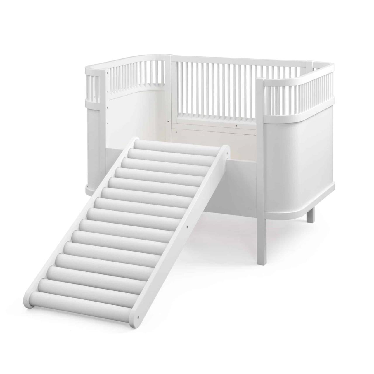 Wohnen, Treppe, Krippe, Mobiliar, Bett für Säuglinge