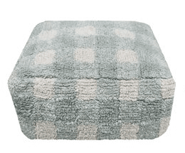 Pouf Vichy Blue Sage