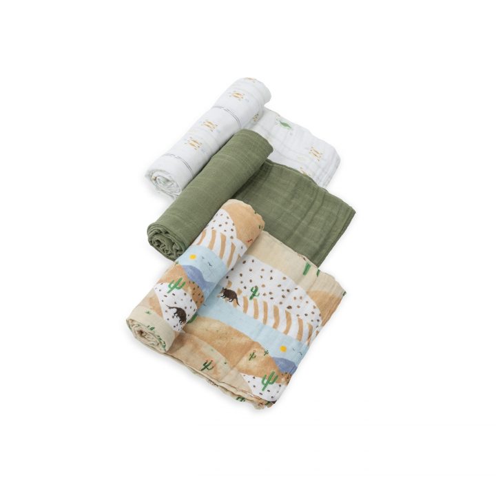 Cotton Muslin Swaddle 3 Pack - Desert Hills