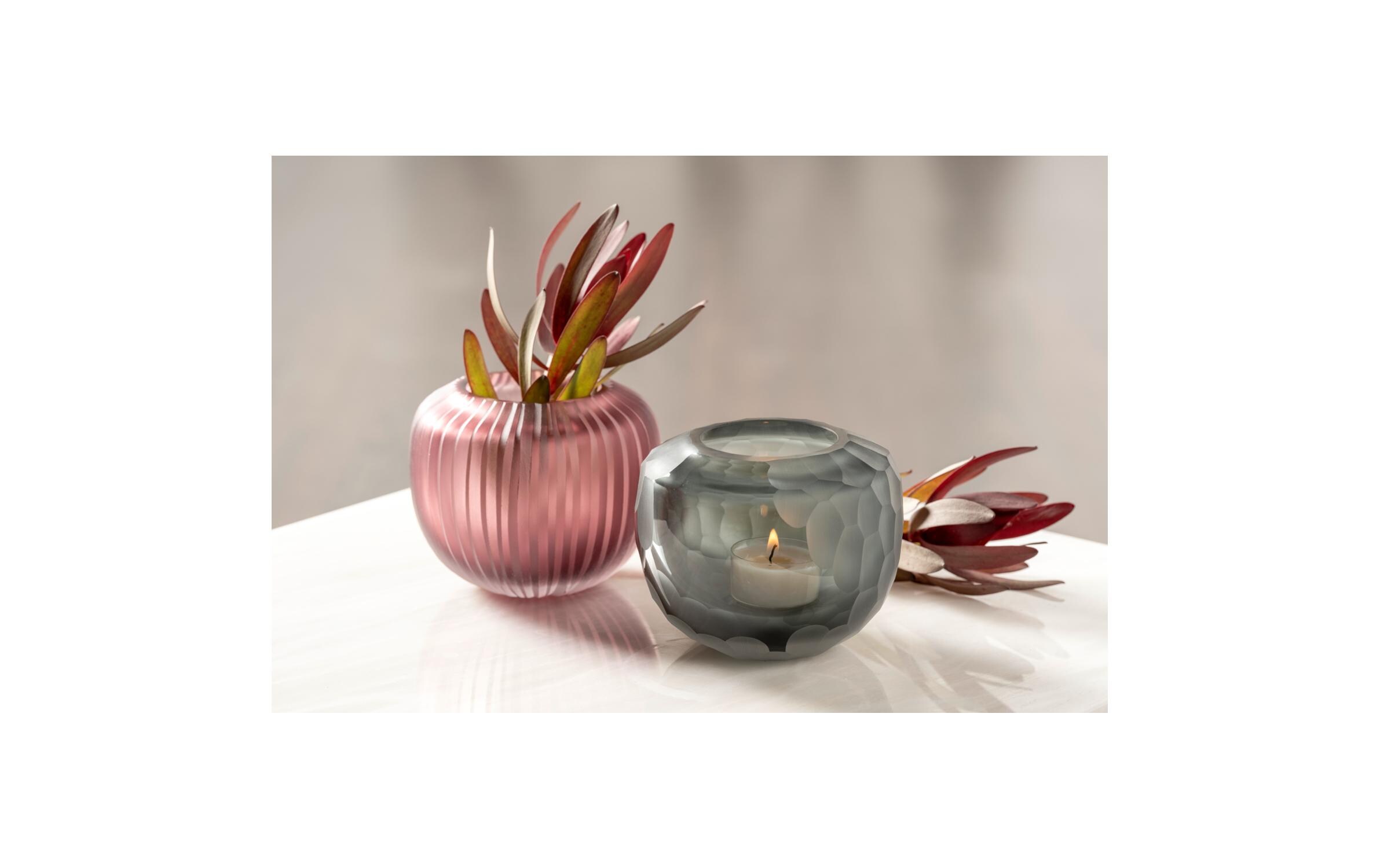 Leonardo Vase Bellagio, 10cm, Anthrazit