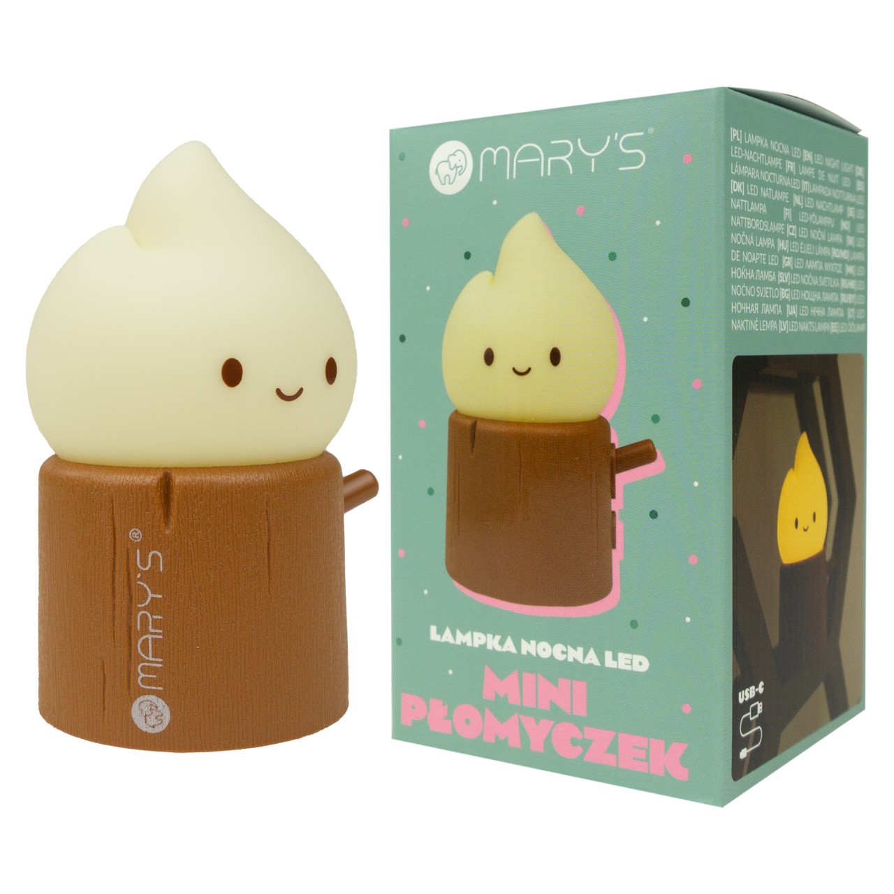 Spielzeug, Guckt, Mini-Lampe, LED-Lampe, Smiley-Topf?, Kleiner Leuchtengel, Niedliche Figur