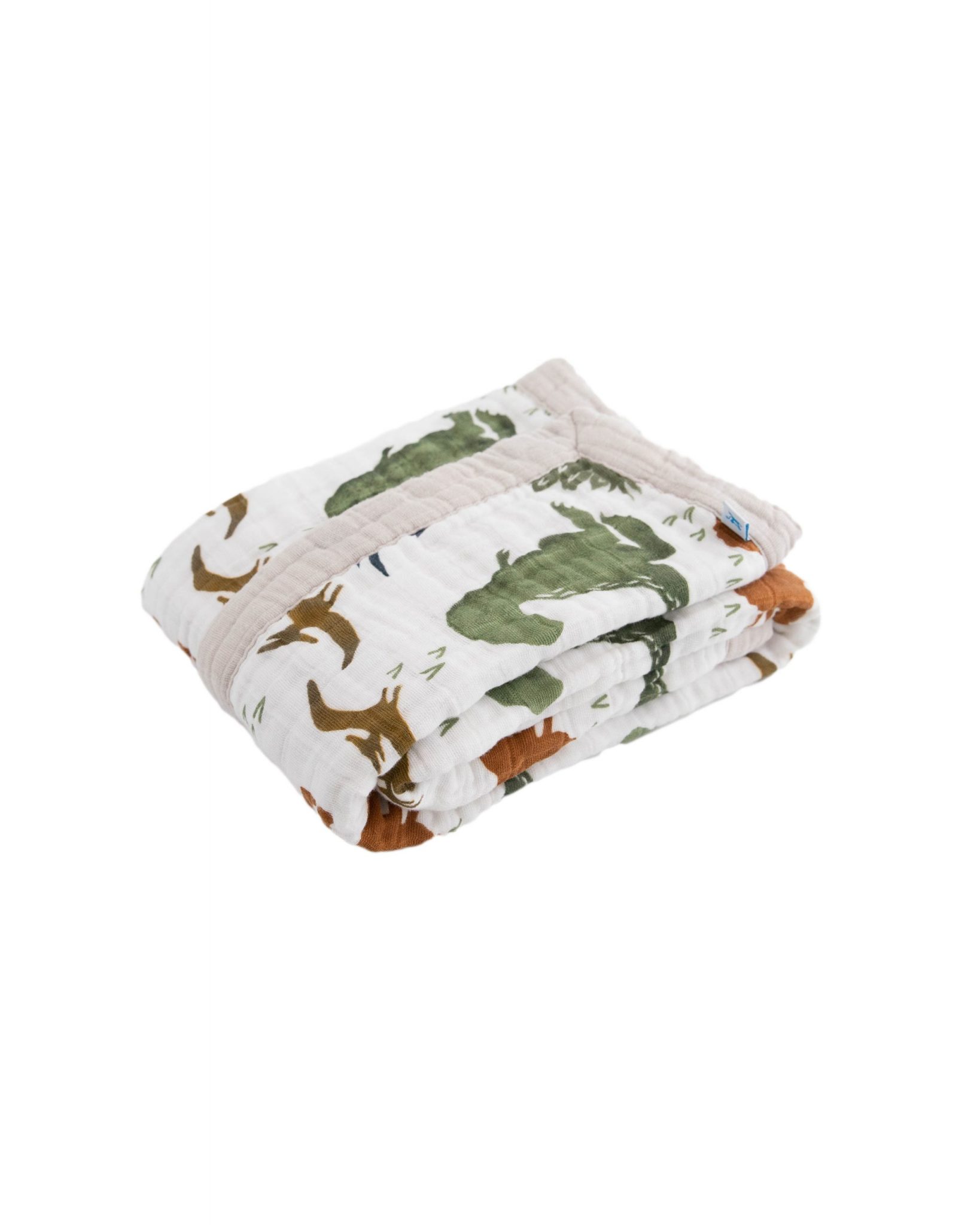 Cotton Muslin Baby Blanket - Dino Friends Cotton Muslin Baby Blanket - Dino Friends
