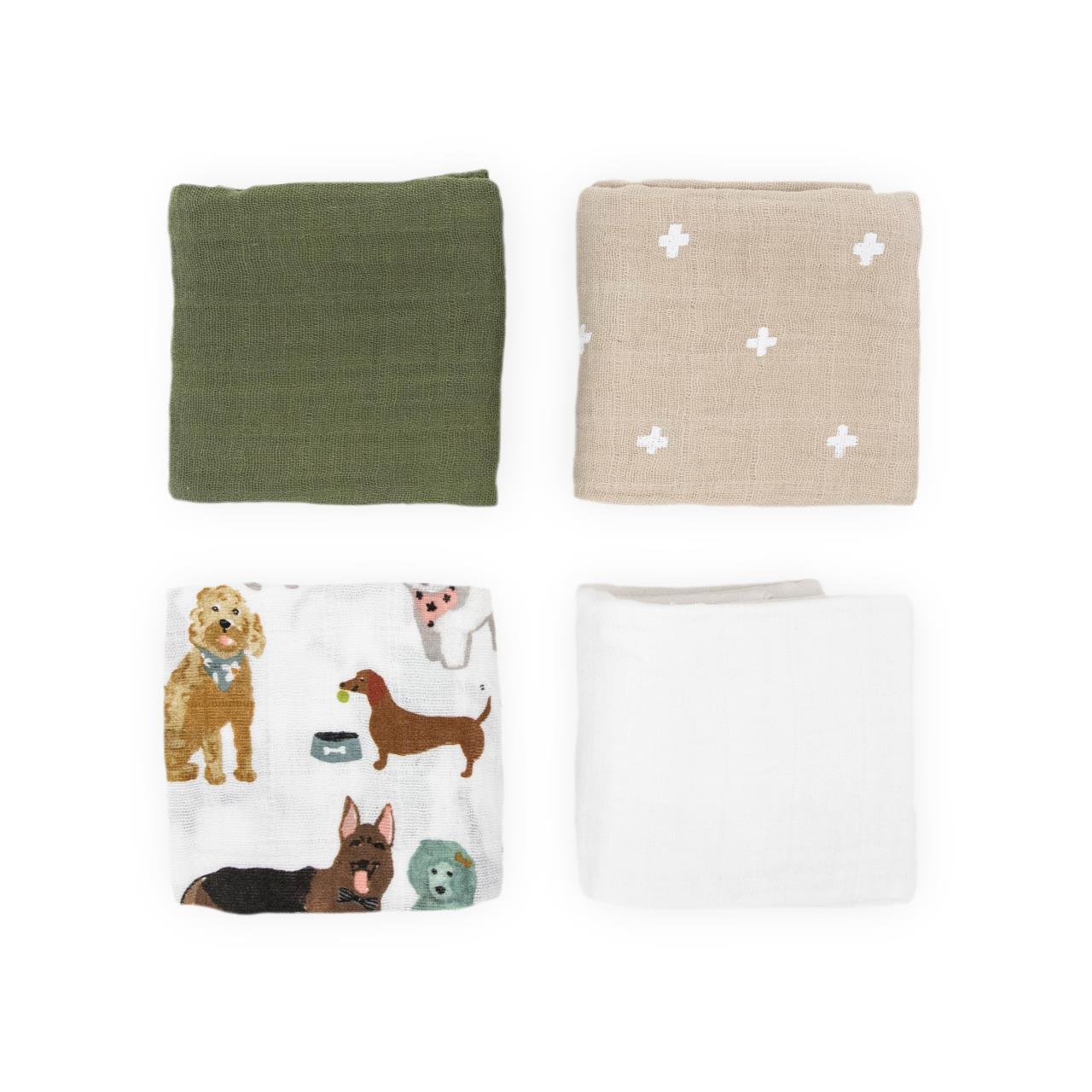 Baumwoll-Muslin Squares, Woof Baumwoll-Muslin Squares, Woof