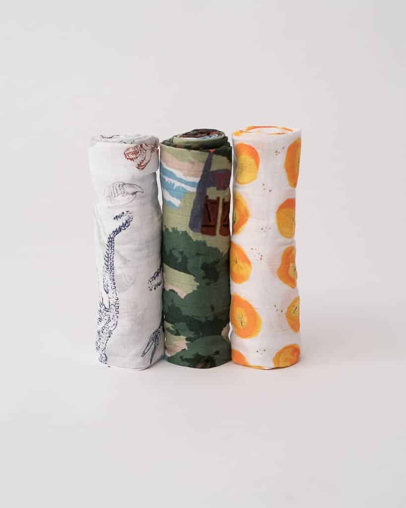 Cotton Muslin Swaddle 3 Pack - Jurassic World