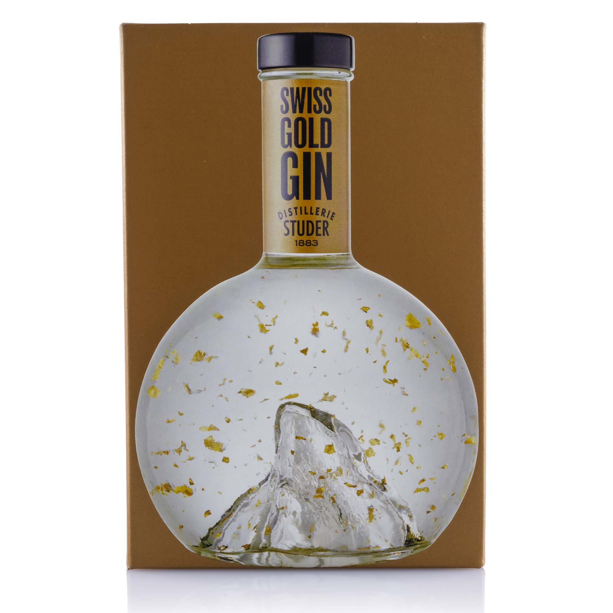 Studer Swiss Gold Gin mit echtem Goldflitter, 22 Karat, 70cl