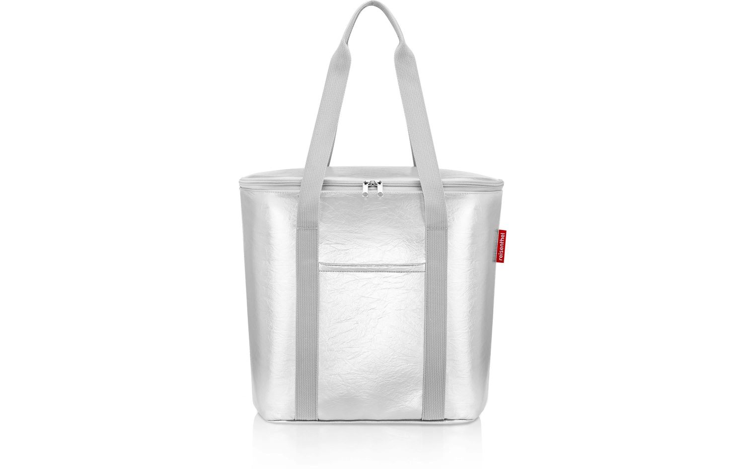 Tasche, Tragetasche, Silber, Isoliertes Material, Reißverschluss