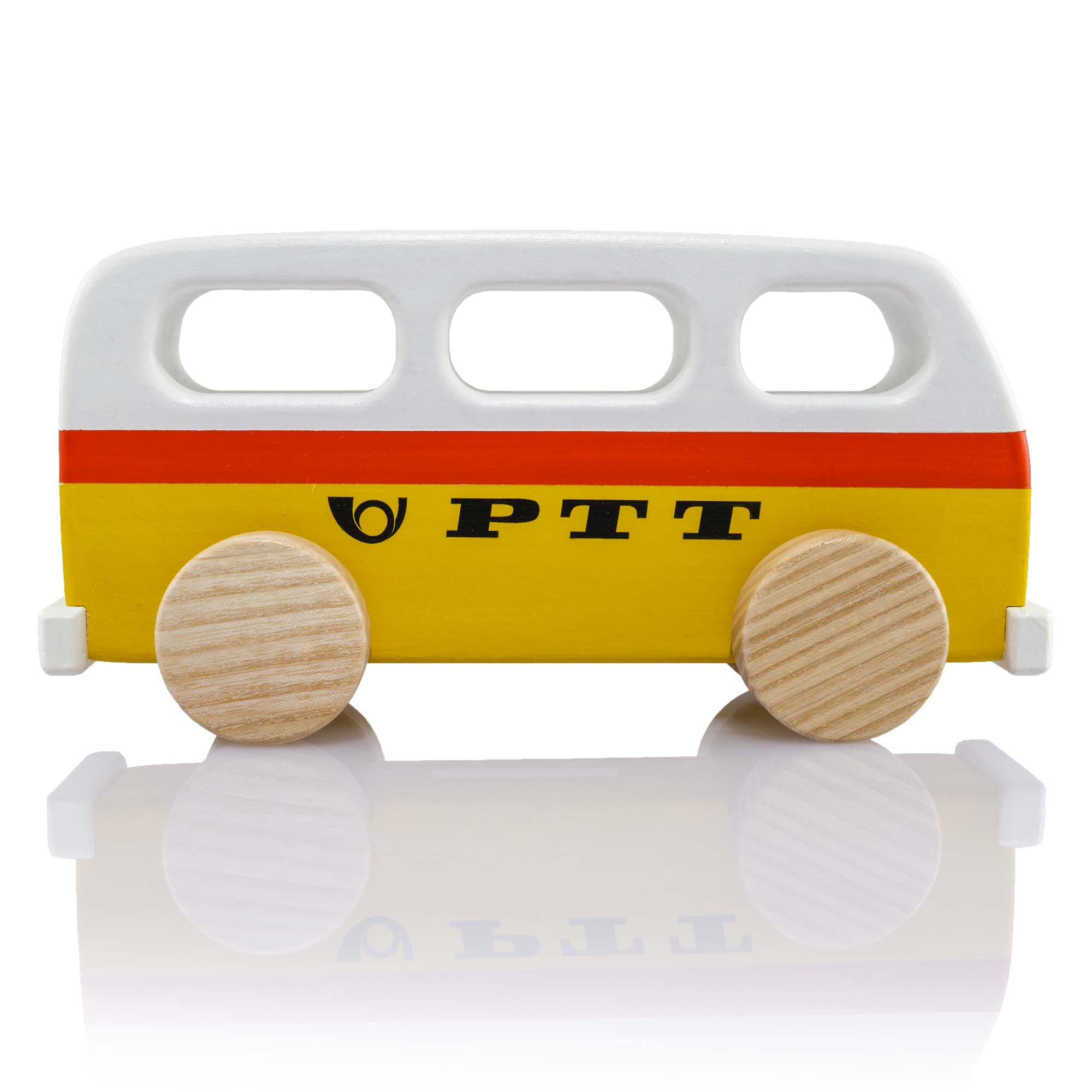 Holzspielzeug "Kultbus Postauto" (Heimstätte Wil) Holzspielzeug "Kultbus Postauto" (Heimstätte Wil)